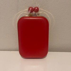 Estee Lauter red small handbag